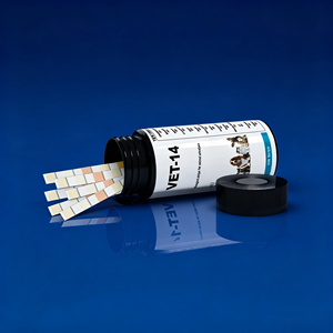 Bandelettes de test urinaire pour animaux de compagnie : Détection des infections urinaires, du diabète, de la fonction rénale <span class=keywords><strong>et</strong></span> hépatique – 10/12/14 paramètres – Bandelettes de test urinaire pour chiens <span class=keywords><strong>et</strong></span> chats - Product Image 1
