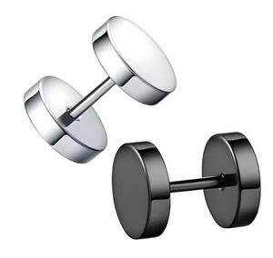 Pendientes de botón de oro de moda, hipoalergénicos, que no se deslustran, con textura, para mujer, venta al por mayor, económicos - Product Image 1