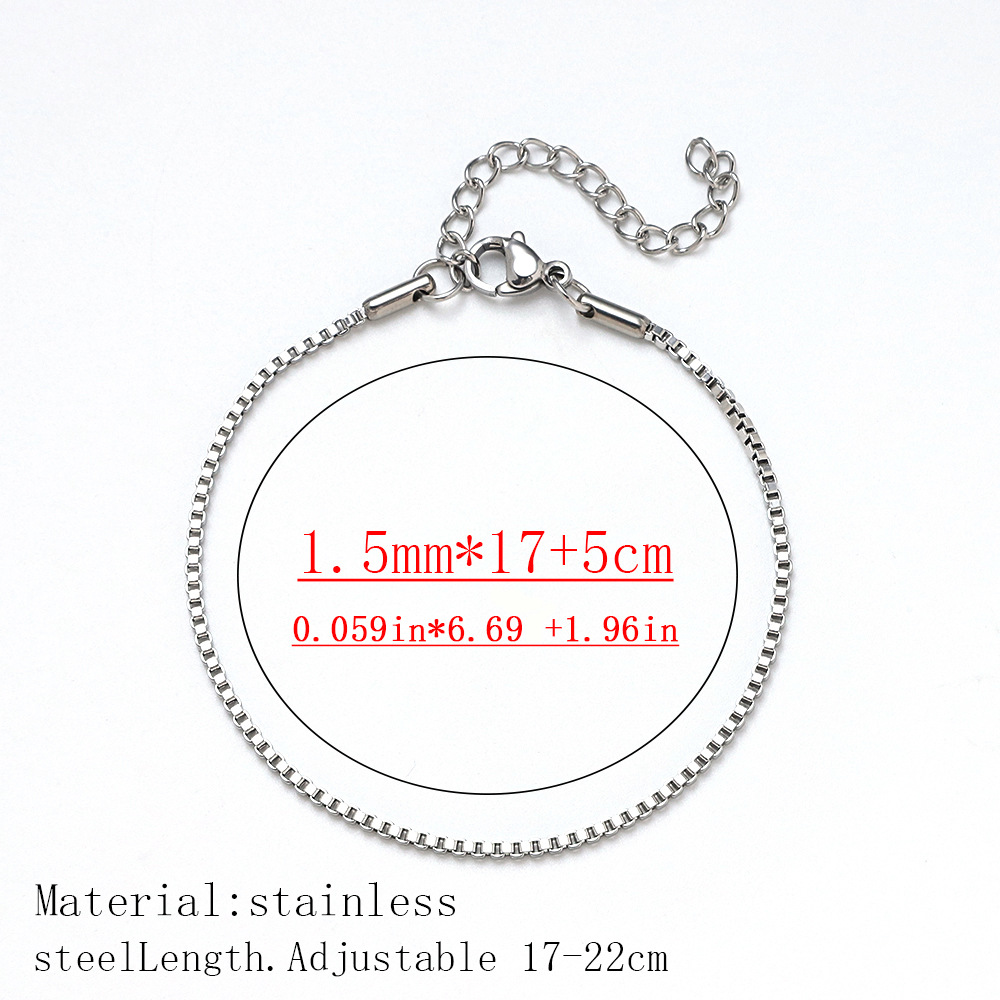 Short box chain-steel-15mm wide