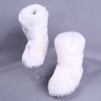 Signore bianco soffici ragazze alla moda multi colore peloso faux pelle di pecora delle donne scarpe per bambini inverno della fascia delle donne di volpe stivali di pelliccia