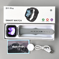 Reloj Inteligente S11 Pro Edición 10.º Aniversario, Pantalla TFT Cuadrada, Contesta Llamadas, Caja de Aleación, Correa de Silicona, Resistente al Agua IP67