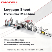 Trois ou quatre couches ABS/PC/PE feuille de bagage extrudeuse pour la ligne de production de bagages