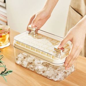 Summer Ice <b>Cube</b> Maker Square Storage Box Lid and Bin <b>Light</b> Ice Ball Maker Mold Trays for Freezer Ice <b>Cube</b> Tray With Container - Product Image 4
