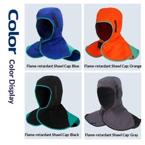 Capuche <span class=keywords><strong>de</strong></span> <span class=keywords><strong>soudeur</strong></span> électrique à fentes, protection ignifuge, anti-éclaboussures, isolation thermique, anti-brûlure, 100 % coton, pour soudures à l'argon - Product Image 4