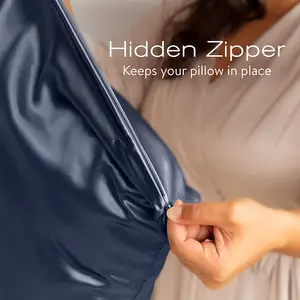 Bán Sỉ Bộ Vỏ Gối Lụa Sa Tanh Dâu Tằm Hữu Cơ Tự Nhiên 22Mm 100% Vỏ Gối Bộ Quà Tặng Vỏ Gối Lụa Sang Trọng - Product Image 5