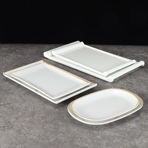 Bandeja rectangular de melamina A5, vajilla para hotel, bandeja para acompañamientos, plato para hot pot y barbacoa, bandeja para sushi imitación porcelana - Product Image 2