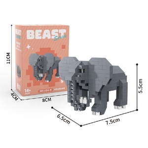 Assemblaggio di Micro-particelle fai da te di vendita calda animali selvatici tigri elefanti più <span class=keywords><strong>stili</strong></span> facoltativi giocattoli regalo <span class=keywords><strong>educativi</strong></span> per bambini - Product Image 5