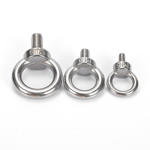 OEM ODM สลักเกลียวห่วงโลหะสแตนเลสแบบกำหนดเอง Ss304 316 Din580 ขนาด M6 M12 M16 สลักเกลียวยกแบบห่วง - Product Image 1