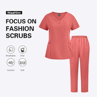 Ensembles de Blouses Médicales Unisexe à Col en V en Tissu Respirant à Séchage Rapide, Anti-Transpiration et Doux pour la Peau – Vente en Gros