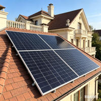 Panneau solaire monocristallin à demi-cellules haute efficacité |   Module photovoltaïque laminé pour la production d'énergie domestique et commerciale