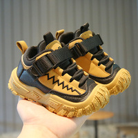 Chaussures de course décontractées respirantes pour enfants, baskets en PU pour le printemps et l'automne, chaussures d'extérieur pour enfants