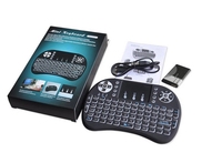 Keyboard Mini I8 Termurah Backlit RGB 3 Warna 2.4G Wireless Air Mouse Remote Control