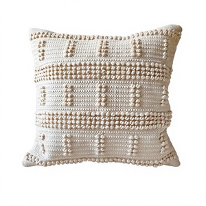Handwoven Boho Outdoor Cushion Cover Hot Selling Unique Handwoven Decorative <b>Throw</b> Pillow with Vintage Pattern ITHL - Product Image 1