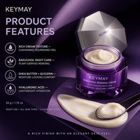 Crème de nuit pour le visage au bakuchiol, hydratante, nourrissante, lissante, raffermissante, texture coussin, alternative au rétinol, OEM ODM, marque privée