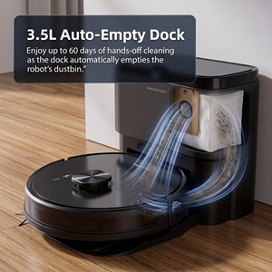 Robot Vacuum Cleaner PX7D LDS Laser Navigation 18000Pa Auto Empty Dock Sweep&<b>Mop</b> Smart App Control - Product Image 6