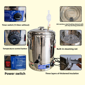 Extractor y Destilador de Aceites Esenciales Eléctrico Automático Pequeño para el Hogar de 15L/25L/33L/50L/70L 220V de Acero Inoxidable - Product Image 3