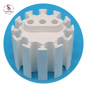 Manufacturer High Temperature Resistance Industry Mullite Ceramic Heater Parts For Heating Elements