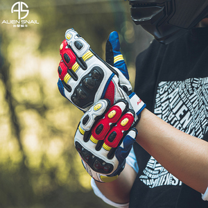 Gants de moto en peau de mouton renforcée en PU, antichoc, respirants, imperméables, résistants à l'usure, épaisseur moyenne, toutes saisons - Product Image 2