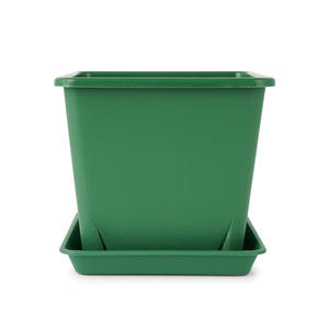 Plusieurs tailles épaissi carré intérieur/extérieur pot de plantation de jardin avec plateau pour les plantes en <span class=keywords><strong>plastique</strong></span> grand pot de fleur - Product Image 5