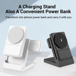 <span class=keywords><strong>Cargador</strong></span> inalámbrico 3 en 1 de carga rápida OEM al por mayor P7 5000mAh con Banco de energía portátil - Product Image 4