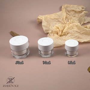 Cream Jar 15ml 30ml 50ml With Scoop Travel Sample Bottle For Skincare <b>Packaging</b> - Product Image 3