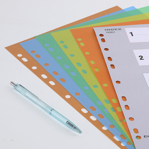 Comix Index Paper IX901 A4 11-Hole Five-Color Divider Sheet For Document Organizing - Product Image 2