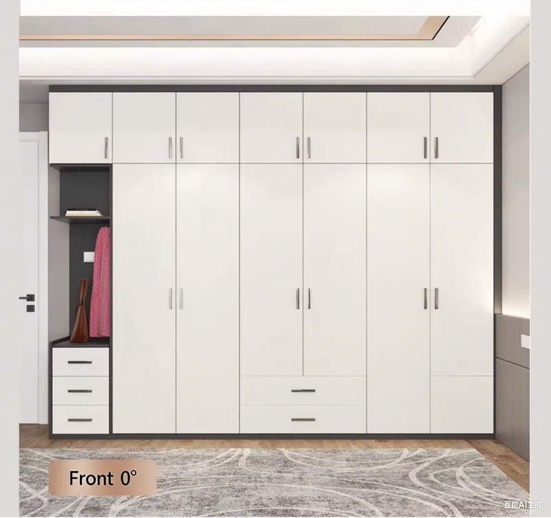 SANTOPOVA Customizable Modern Swing Door Bedroom