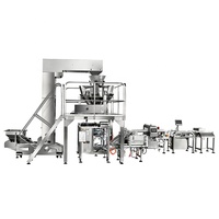 Machine de remplissage hydraulique multi-tête, 1kg 5kg, sucre, riz, sel, 6 têtes, 20 - 60 sacs/min, écran tactile de 7 pouces, 10- 2000g, modulaire MCU