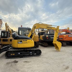 Excavadora sobre orugas Komatsu PC78US usada, Excavadora hidráulica de bajo precio con motor en buenas condiciones, gran oferta de Shanghái - Product Image 3