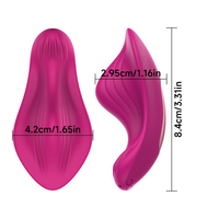 Mini vibromasseur papillon rechargeable Stimulateur clitoridien d'œufs de culotte portable avec télécommande d'application