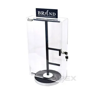 APEX 360 Rotating Display Stand Custom Acrylic Necklace Jewelry Display For Retail Shop