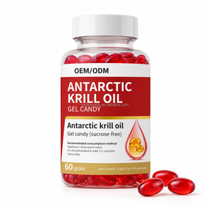 Suplemento Vitamínico Antioxidante con Astaxantina y Aceite de <span class=keywords><strong>Krill</strong></span> Antártico, 60 Gomitas para Adultos - Product Image 1