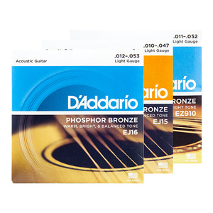 Set di 6 Corde per Chitarra Acustica Folk <span class=keywords><strong>DAddario</strong></span> EZ900 in Bronzo Fosforoso con Tono Caldo, Luminoso ed Equilibrato, Confezione in Scatola - Product Image 4