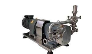 Pompa Transfer Lobe putar kualitas makanan, baja tahan karat SS304 SS316L dengan frekuensi variabel <span class=keywords><strong>Motor</strong></span> tahan ledakan
