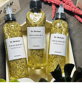 ビーガン育毛サプリメント120mlローズマリーベストナチュラルオーガニック高速育毛オイル黒人女性用 - Product Image 1