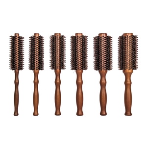 Produits les plus vendus <span class=keywords><strong>Brosse</strong></span> <span class=keywords><strong>ronde</strong></span> en bois de salon en nylon et poils de sanglier pour le séchage par soufflage aux États-Unis - Product Image 1