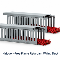 Goulotte de câblage en aluminium PVC WBO, résistante à la chaleur, ignifuge UL94-V0, sans halogène, résistante aux UV, haute résistance