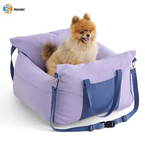 批发高品质设计防水带安全带和狗皮带旅行助推器座袋，用于狗车座椅宠物背带床