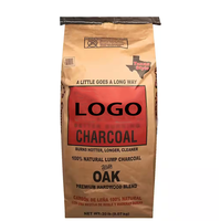 Sac d'emballage en papier kraft durable, recyclable et écologique avec ruban, idéal pour le charbon de bois, la farine de blé et l'amidon de pomme de terre - Meilleure vente