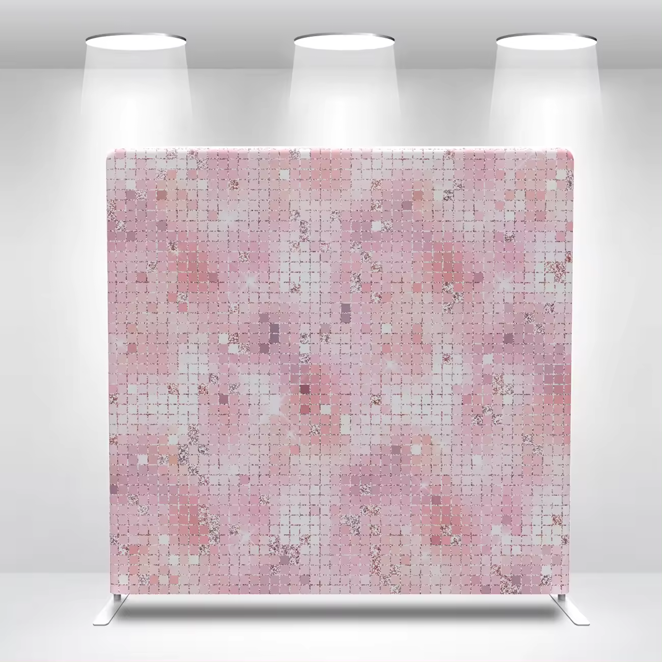 Double face à imprimé rose