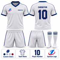 Maillot de football personnalisé uni couleur unie, sublimation intégrale, uniforme d'équipe de football, club OEM