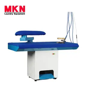 Shanghai MKN Factory Supply industrial electrical ironing table with fixed 3kw steam generator and steam iron for England