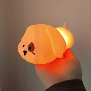 Luz nocturna portátil con sensor de movimiento para cachorros, para niños, de silicona, LED, USB, recargable, con control táctil, para habitación de bebé - Product Image 5