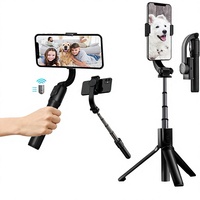 Tongkat Selfie Ekonomis H5 dengan Tripod Lipat Anti Goyang, Penstabil Portabel Alat Selfie untuk Perjalanan dan Siaran Langsung, belanja online alibaba
