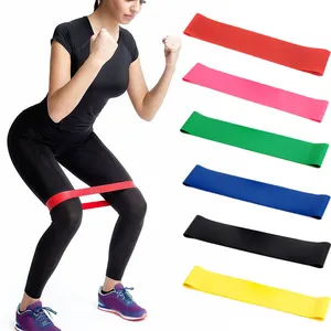 Yoga Accesory Gym Fitness Set Fysiotherapie Fitness Stretch Weerstand Oefenbanden Brede Rubberen Latex Band Latex Strip