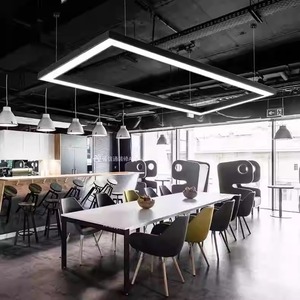 Lampada a Sospensione LED Lineare Rettangolare Moderna e <span class=keywords><strong>Semplice</strong></span> Dengbeiwang con Struttura in Metallo per Tavolo da Biliardo in Sala Biliardo - Product Image 2