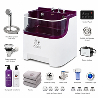 Laveuse pour chien Dpbathe avec design de vidange rapide pour un changement d'eau rapide