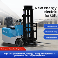 Chariot élévateur électrique compact CPD-08 de 0,8 tonne, nouveau modèle à trois points, pour le transfert de petites charges