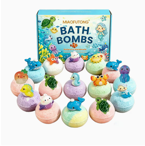<span class=keywords><strong>Bombe</strong></span> da <span class=keywords><strong>Bagno</strong></span> Frizzanti per Bambini a Tema Oceano, Confezione da 12 Pezzi, Palline Effervescenti al Sale Marino per Vasca da <span class=keywords><strong>Bagno</strong></span>, Giocattolo da <span class=keywords><strong>Bagno</strong></span>, Set Regalo - Product Image 3