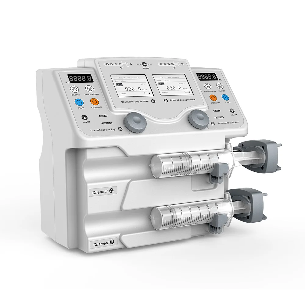 LTSI10 Sale price of high quality automatic double channe syringe pump medical laboratory use